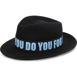 Kapelusz TRUSSARDI JEANS - Fedora Felt 59Z00107 K303. Czarne kapelusze marki Trussardi Jeans, z jeansu. W wyprzedaży za 229,00 zł.