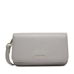 Torebka Lasocki. Szare listonoszki Lasocki, bez wzorów, bez dodatków. Za 129,99 zł.