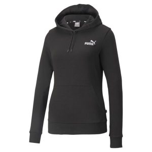 Bluza sportowa damska Puma ESS+ Embroidery. Czarne bluzy Puma, m, bez wzorów, bez kaptura. Za 228,10 zł.