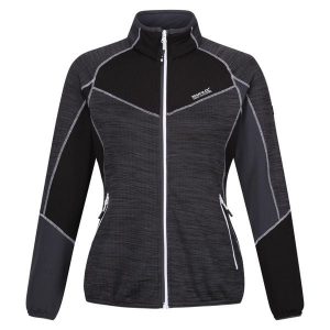 Bluza Polarowa Damska Pełen Suwak Hepley II. Czarne bluzy Regatta, na zimę, bez wzorów, z polaru, bez kaptura. Za 72,99 zł.