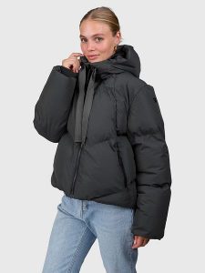 Brunotti Kurtka zimowa "Shelka" w kolorze czarnym rozmiar: XL. Czarne kurtki Brunotti, na zimę, m, bez wzorów, z puchu, bez kaptura. Za 347,99 zł.