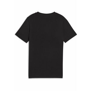 Młodzieżowa koszulka Essentials Block PUMA Black. Czarna bluzki Puma, m, bez wzorów, eleganckie, bez kołnierzyka, bez ramiączek. Za 89,00 zł.