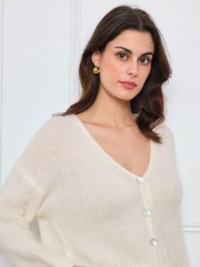 CXL by Christian Lacroix Kardigan w kolorze kremowym rozmiar: onesize. Brązowe kardigany CXL by Christian Lacroix, z wełny. Za 184,02 zł.