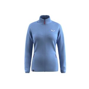 Bluza trekkingowa damska Puez Cammino PL Women. Niebieskie bluzy Salewa, m, bez wzorów, bez kaptura. W wyprzedaży za 278,00 zł.