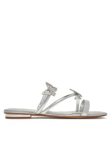 Aldo Klapki Flyhigh 13966745 Srebrny. Szare klapki ALDO, bez wzorów, ze skóry, bez obcasa. Za 209,99 zł.