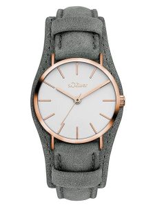 S.Oliver Zegarek kwarcowy w kolorze różowozłoto-szaro-białym rozmiar: onesize. Szare, analogowe zegarki s.Oliver. Za 173,99 zł.