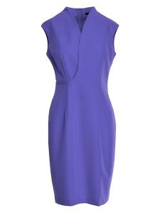 Stylove Sukienka w kolorze fioletowym rozmiar: XL. Różowe sukienki Stylove, na co dzień, xl, bez wzorów, bez kołnierzyka, bez ramiączek, midi, proste. Za 149,99 zł.