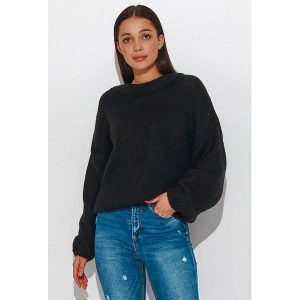 Numinou Sweter w kolorze czarnym rozmiar: onesize. Czarne swetry oversize Numinou, bez wzorów, z wełny, bez ramiączek. Za 87,81 zł.