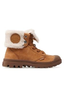 Palladium Trapery Baggy Nbk Wl 97962-237-M Brązowy. Brązowe buty zimowe Palladium, z nubiku, bez obcasa, bez zapięcia. Za 509,99 zł.