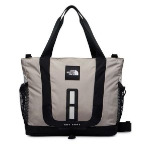 Torebka The North Face. Brązowe shopper bag The North Face, bez wzorów, bez dodatków. Za 449,99 zł.