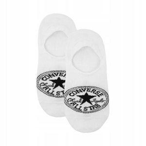 Skarpety stopki Converse 2 pary białe. Białe skarpetki Converse, bez wzorów. Za 29,99 zł.