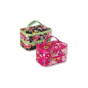TOP CHOICE Kosmetyczka damska Flower kuferek podwójny (92718). Kosmetyczki marki TOP CHOICE. Za 25,82 zł.
