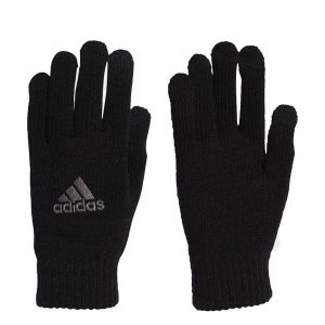 Rękawiczki Essentials. Czarne rękawiczki ADIDAS, bez wzorów. W wyprzedaży za 59,95 zł.