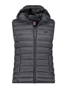 Canadian Peak Kamizelka pikowana "Vakitaleak" w kolorze antracytowym rozmiar: M. Czarne kamizelki Canadian Peak, m, bez wzorów, bez kołnierzyka, bez ramiączek, bez kaptura. Za 100,99 zł.