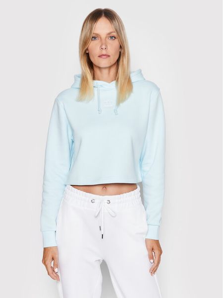 Adidas Bluza adicolor Essentials HJ7847 Błękitny Regular Fit. Niebieskie bluzy ADIDAS, bez wzorów, z bawełny, bez kaptura. Za 129,99 zł.