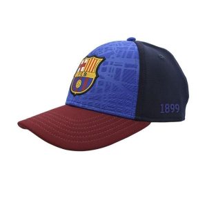 Czapka z daszkiem FC Barcelona - oficjalna licencjonowana. Niebieskie czapki HOLIPROM, bez wzorów, eleganckie. Za 97,90 zł.