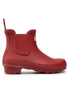 Hunter Kalosze Original Chelsea WFS2078RMA Czerwony. Czerwone kalosze Hunter, bez wzorów, z kauczuku. Za 319,99 zł.