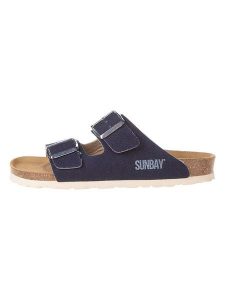 Sunbay Klapki "Trefle" w kolorze błękitnym rozmiar: 37. Niebieskie klapki Sunbay, bez wzorów, z otwartym noskiem, bez obcasa. Za 191,45 zł.