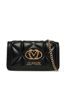 LOVE MOSCHINO Torebka JC5640PP0OLC0000 Czarny. Czarne torebki wieczorowe LOVE MOSCHINO, bez wzorów, ze skóry, bez dodatków. Za 699,99 zł.