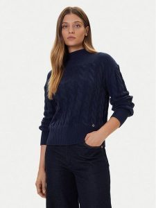 Guess Golf W5BR30 Z1192 Granatowy Relaxed Fit. Niebieskie golfy Guess, z aplikacjami, z syntetyku. Za 479,99 zł.