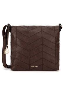 Lasocki Torebka LSK-K-019-06 Brązowy. Brązowe listonoszki Lasocki, bez wzorów, z poliesteru, bez dodatków. Za 179,99 zł.