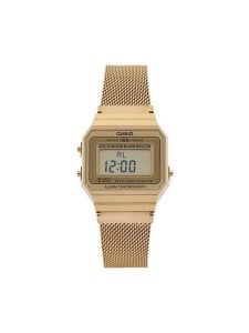Casio Zegarek Vintage A700WEMG-9AEF Złoty. Żółte, cyfrowe zegarki Casio. Za 309,99 zł.