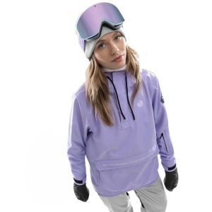 Damska kurtka snowboardowa Sporty zimowe SIROKO W3-W Halti. Fioletowe kurtki SIROKO, na zimę, bez wzorów, z softshellu, bez kaptura. W wyprzedaży za 297,00 zł.
