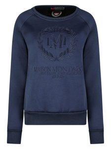 Maison Montaigne Bluza "Fimosai" w kolorze granatowym rozmiar: XL. Niebieskie bluzy Maison Montaigne, xl, bez wzorów, bez kaptura. Za 87,81 zł.