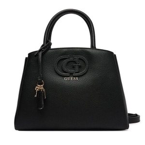Torebka Guess. Czarne kuferki Guess, z aplikacjami, bez dodatków. Za 609,99 zł.