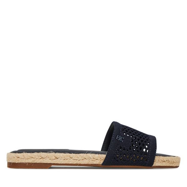 Espadryle Tommy Hilfiger. Niebieskie espadryle TOMMY HILFIGER, bez wzorów, z meshu, bez obcasa. Za 279,99 zł.