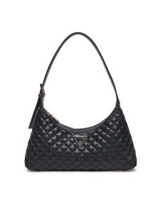 Guess Torebka HWEQG9 54117 Czarny. Czarne torebki klasyczne Guess, z aplikacjami, ze skóry, bez dodatków. Za 319,99 zł.