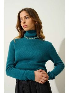 AUTHENTIC CASHMERE Kaszmirowy golf "Suzie" w kolorze niebieskim rozmiar: L. Niebieskie golfy AUTHENTIC CASHMERE, bez wzorów, z kaszmiru. Za 460,12 zł.