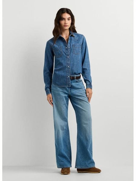 Pepe Jeans Koszula dżinsowa "Abbey" w kolorze niebieskim rozmiar: S. Niebieskie koszule Pepe Jeans, s, bez wzorów, z bawełny, bez kołnierzyka, bez ramiączek. Za 197,17 zł.