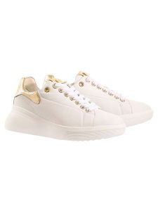 Högl Skórzane sneakersy w kolorze kremowym na koturnie rozmiar: 40. Białe trampki HÖGL, bez wzorów, bez zapięcia. Za 331,15 zł.