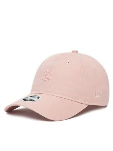 New Era Czapka z daszkiem New York Yankees MLB Mini Washed 9TWENTY 60667469 Różowy. Czerwone czapki New Era, bez wzorów, z bawełny. Za 89,99 zł.