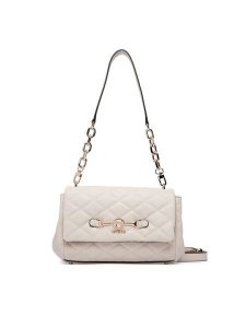Guess Torebka Frances HWQG22 41190 Kremowy. Białe torebki klasyczne Guess, z aplikacjami, ze skóry, bez dodatków. Za 584,99 zł.
