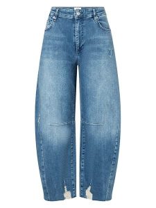 MAC Dżinsy "Dakota" - Comfort fit - w kolorze niebieskim rozmiar: 44. Niebieskie jeansy MAC, z aplikacjami, z podwyższonym stanem. Za 295,99 zł.