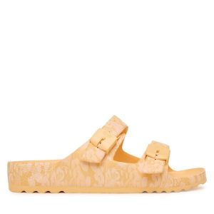 Klapki Scholl. Brązowe klapki Scholl, bez wzorów, bez obcasa. Za 184,99 zł.