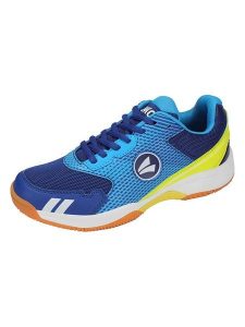 Jako Buty sportowe "Ace" w kolorze niebieskim rozmiar: 38. Niebieskie trampki JAKO, bez wzorów, z materiału, bez zapięcia. Za 92,86 zł.