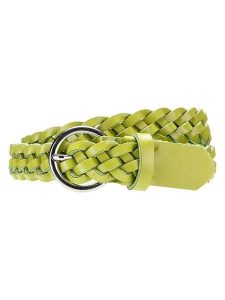 Herrlicher Skórzany pasek "Fluffy" w kolorze limonkowym rozmiar: 90. Zielone paski Herrlicher, bez wzorów, z materiału. Za 78,99 zł.