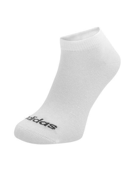 Adidas Skarpety krótkie C-HT3447 3-PACK Biały. Białe skarpetki ADIDAS, bez wzorów, z bawełny. Za 44,99 zł.