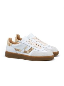 LLOYD Skórzane sneakersy w kolorze biało-beżowym rozmiar: 38. Białe trampki LLOYD, bez wzorów, bez zapięcia. Za 311,85 zł.
