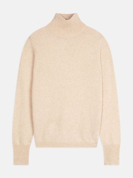 Perfect Cashmere Kaszmirowy sweter "Aileen" w kolorze beżowym rozmiar: S. Brązowe golfy Perfect Cashmere, bez wzorów, z kaszmiru. Za 374,19 zł.