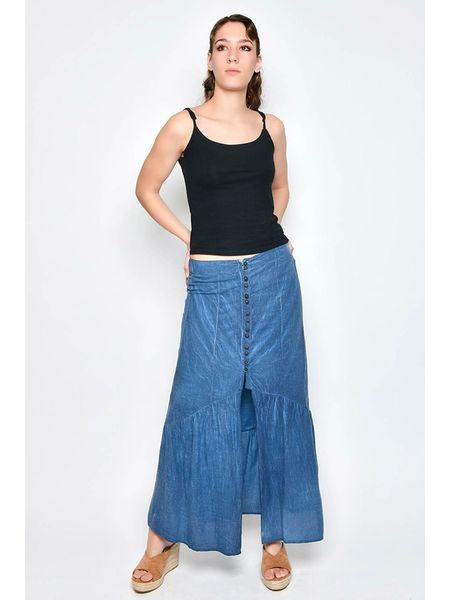 H.H.G. Spódnica w kolorze niebieskim rozmiar: XL. Niebieskie spódnice H.H.G., na co dzień, xl, bez wzorów, z bawełny, maxi. Za 78,84 zł.