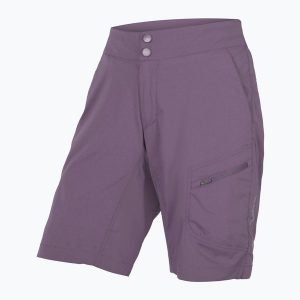 Spodenki rowerowe damskie Endura Hummvee Lite Short W. Fioletowe szorty ENDURA, bez wzorów. Za 289,99 zł.