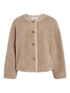 Vila Kurtka przejściowa "Vilyly" w kolorze beżowym rozmiar: 42. Brązowe kurtki Vila, bez wzorów, bez kaptura. Za 249,17 zł.