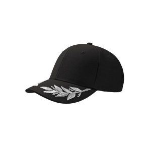 Haftowana Czapka Laurel Laurel. Czarne czapki ATLANTIS, bez wzorów. Za 58,99 zł.