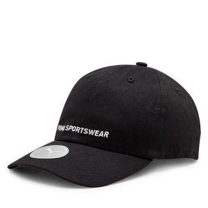 Czapka z daszkiem Puma. Czarne czapki Puma, bez wzorów. Za 49,99 zł.