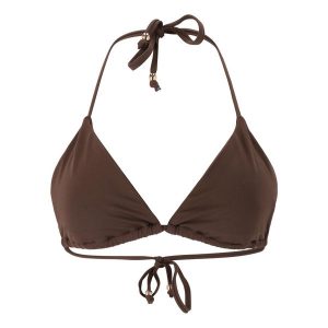 Damski top do kostiumu kąpielowego Athlecia Sherrill. Brązowe bikini Athlecia, bez wzorów. Za 170,50 zł.