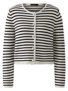 Oui Kardigan w kolorze biało-czarnym rozmiar: 42. Białe kardigany Oui. Za 339,99 zł.